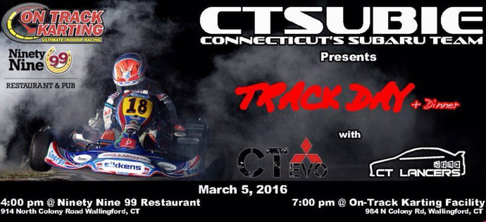 CT Subie, CT Evo & CT Lancers Track Day & Dinner