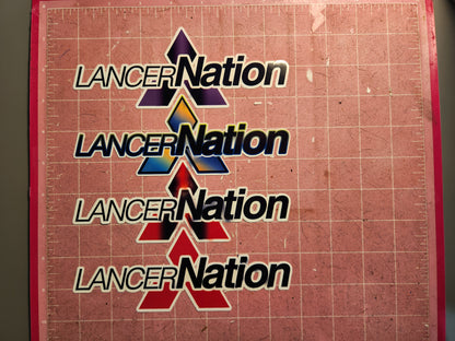 Official LancerNation Logo Printed Stickers