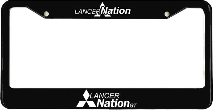 LancerNation GT License Plate Frame