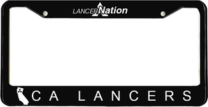CA Lancers License Plate Frame