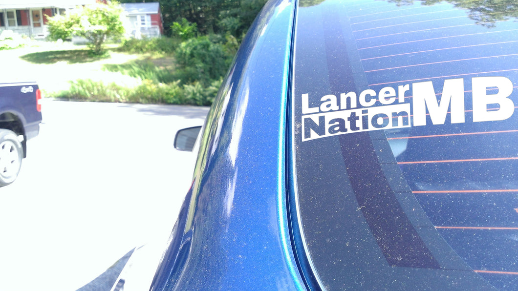 MB Lancers (Canada) Third Window Sticker