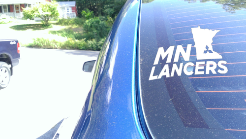 MN Lancers Third Window Figure Sticker