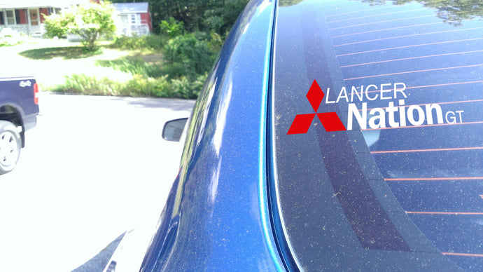 LancerNation GT Third Window Sticker